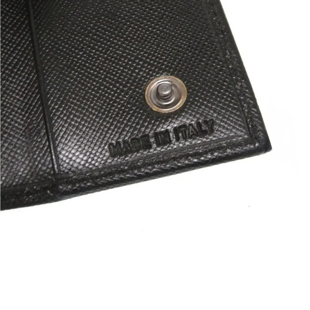 Prada Black Saffiano Leather Key Case Holder